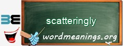 WordMeaning blackboard for scatteringly